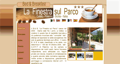 Desktop Screenshot of lafinestrasulparco.it